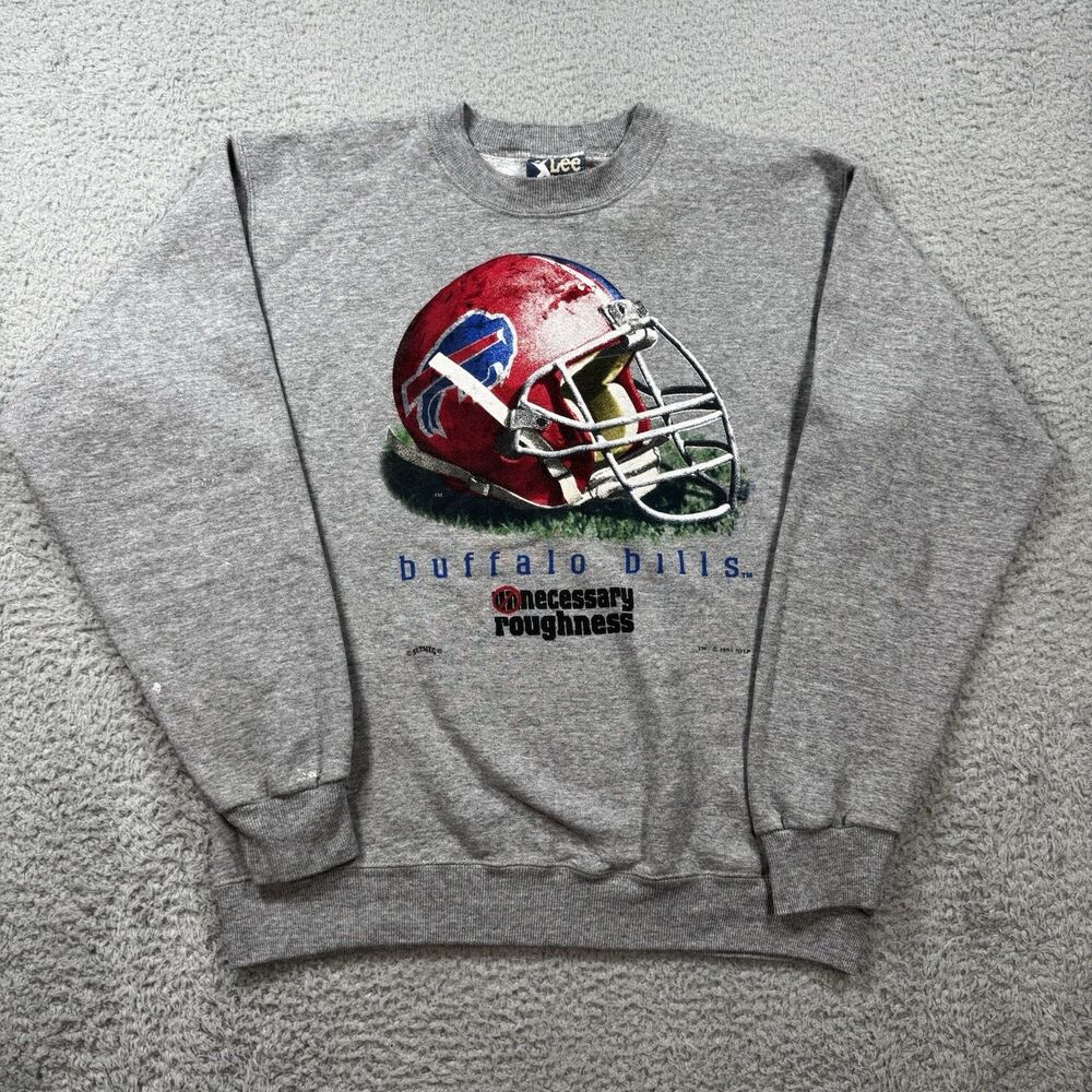 Vintage 90s Buffalo Bills Lee Sport 1995 USA NFL Football Sweatshirt Size XL